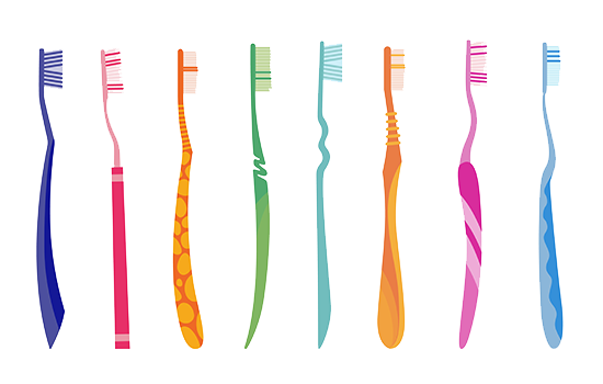 Zähne putzen: Zahnbürsten